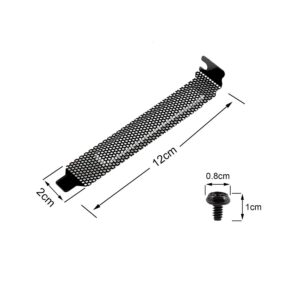 20 Pieces PCI Slot Cover Hard Steel Dust Filter Blanking Plate, Vented Slot Covers for Computer Cases with Screws