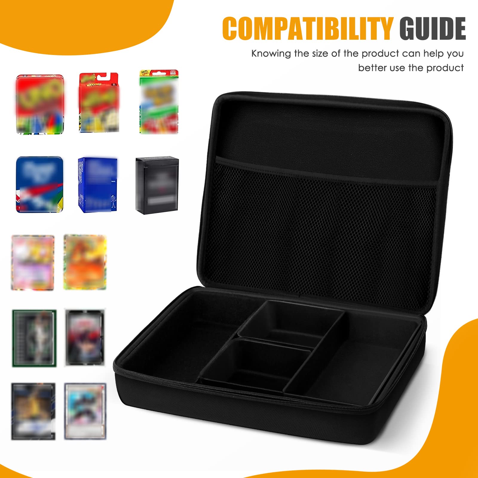 Brappo 2400+ Large Trading Card organizer boxCompatible MTG Cards,TCG Trading Cards andbaseball card,Soccer Cards and various gamecards.(Not including Cards)