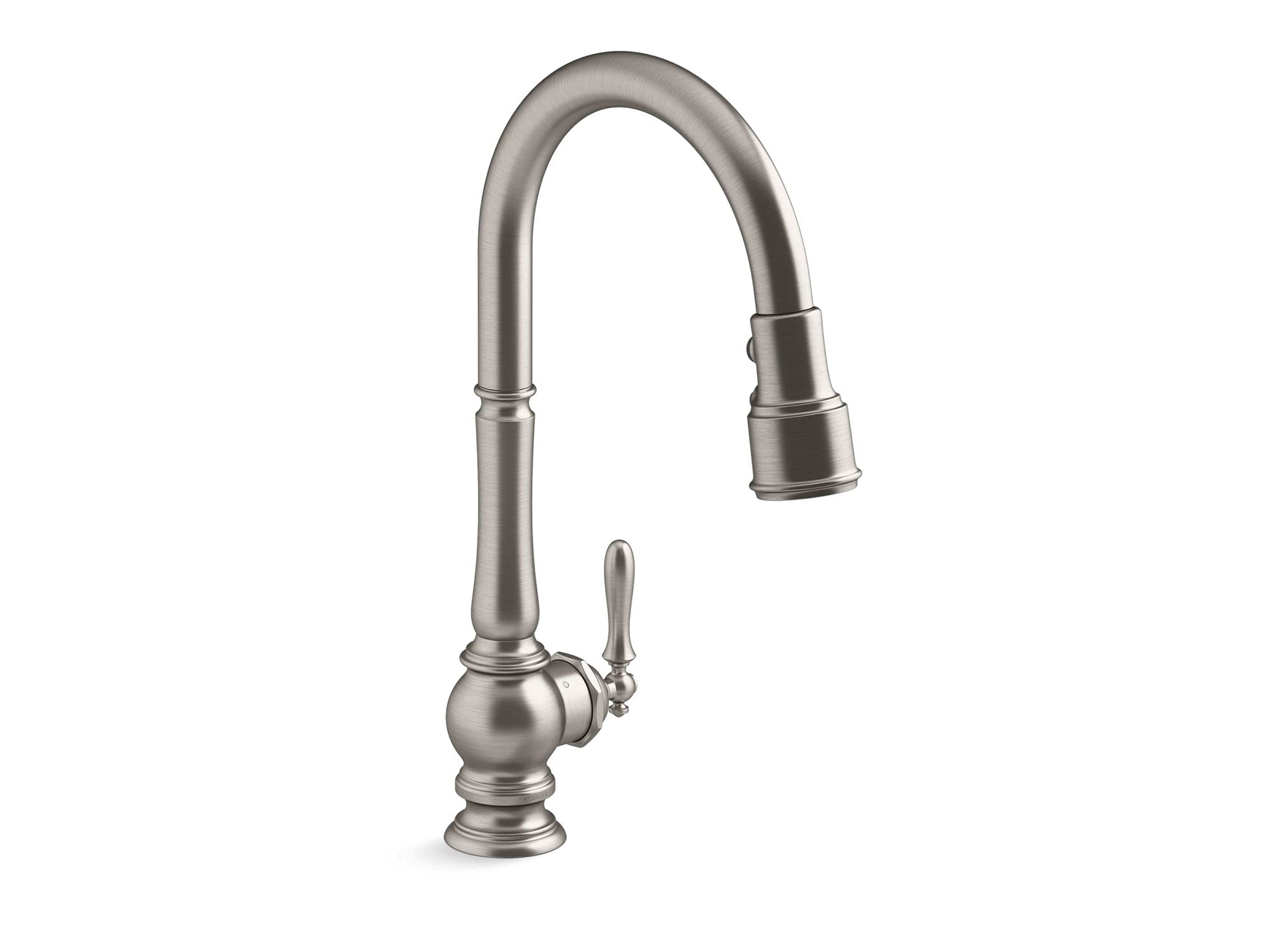 Kohler K-29709-VS Artifacts Touchless Kitchen Faucet with Pull Down Sprayer, Kitchen Sink Faucet in Vibrant Stainless