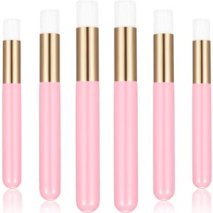 20 pieces lash shampoo brushes, peel off blackhead brush remover tool, nose pore deep cleaning brush, facial cleansing brushes, eyelash extensions blackhead brush washing brush lash cleanser (pink)