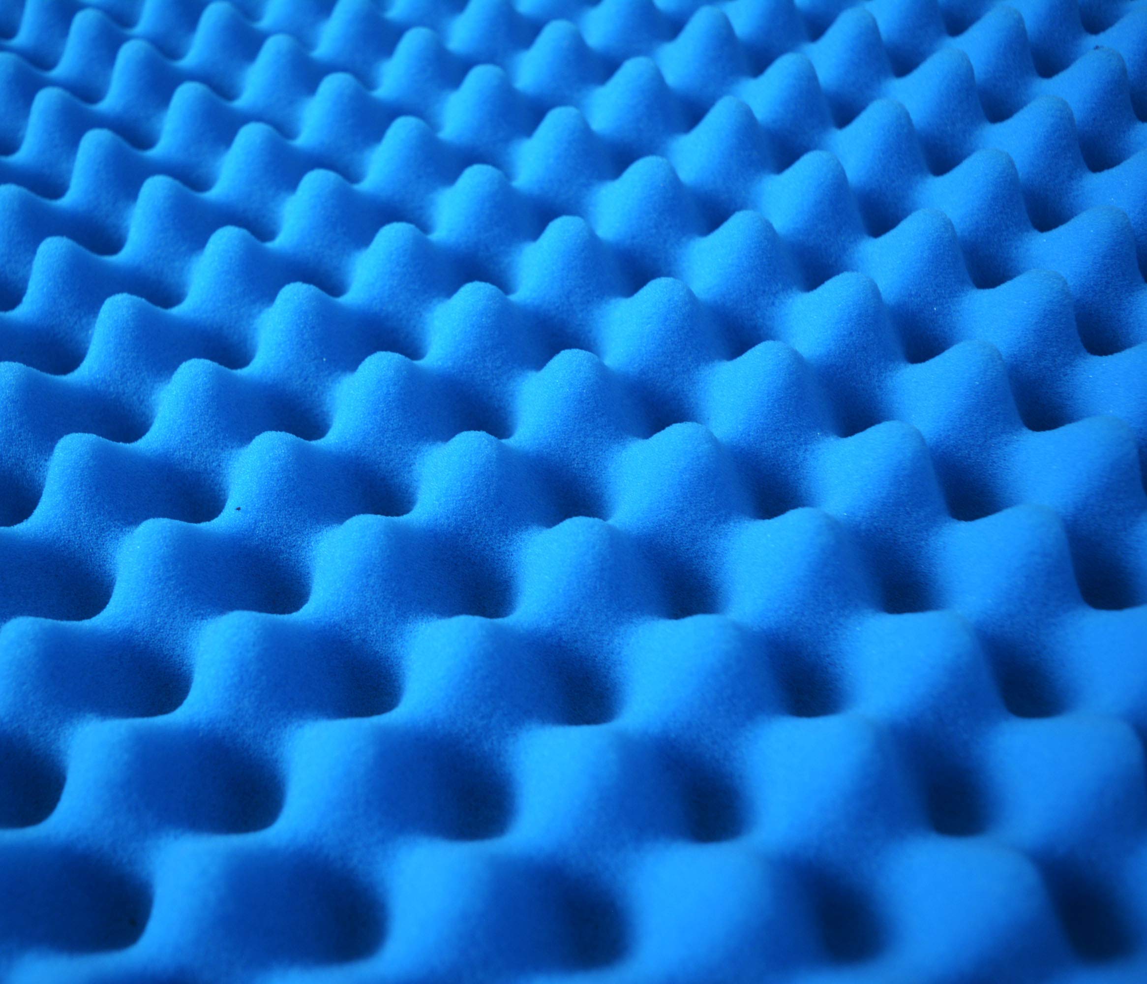 WENGWEI 2 Pack 24" X 48" X 2" Blue Acoustic Foam Egg Studio absorbs sound insulation and fills with cushion