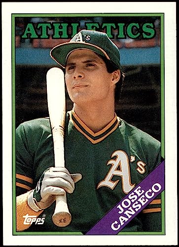 1988 Topps # 370 Jose Canseco Oakland Athletics (Baseball Card) NM/MT Athletics