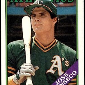 1988 Topps # 370 Jose Canseco Oakland Athletics (Baseball Card) NM/MT Athletics