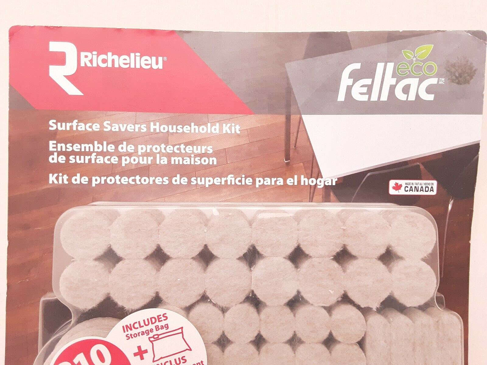 RICHELIEU Eco Feltac Surface Savers Household Kit