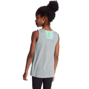 C9 Champion girls Performance Tank Yoga Shirt, Shale Tile Gray Heather, Small US