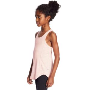 C9 Champion girls Keyhole Tank Yoga Shirt, Deep Sea Coral Heather, Small US