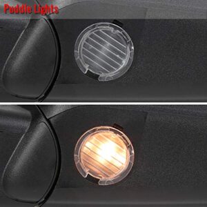 Carpartsinnovate For Ford 07-14 F150 Power Heat Chrome Passenger Side Mirror Right+LED Signal+Puddle