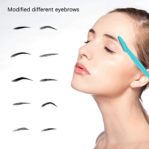 1Eyebrow Razor, 60 Pcs Multipurpose Exfoliating Dermaplaning Tool Trimming and Shaving Grooming For Face and Eyebrow Shaper For Women and Man With Precision Cover,3 Colors 1