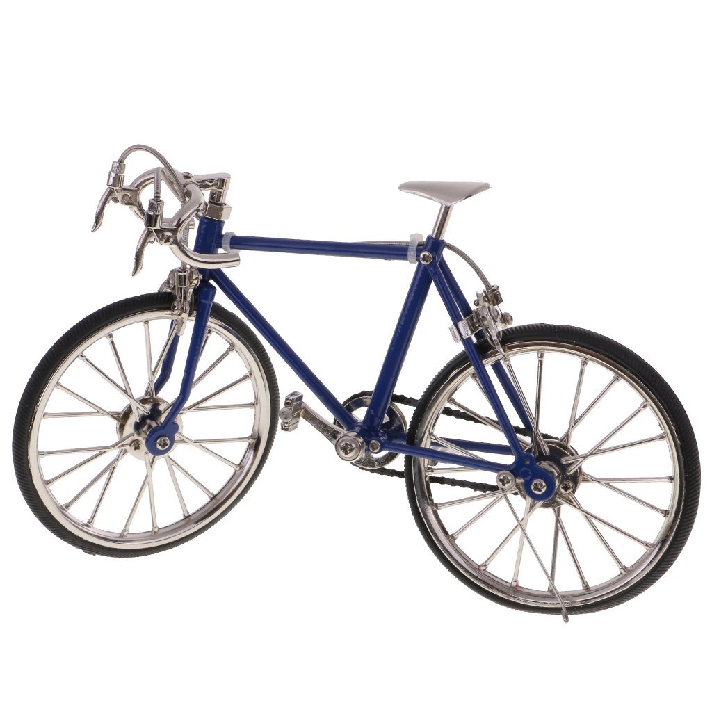 Taotenish 1:10 Scale Racing Bike Model Replica Bicycle Toy Collections Kids Gift - Dark Blue