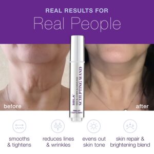 SBLA Beauty Neck, Chin & Jawline Sculpting Wand, Advanced Anti-Aging Serum For Smoothing, Tightening, Firming & Lifting Neck Skin, Instant Sculpting Wand, 0.7 Fl Oz / 20mL (104 doses)