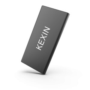 kexin 500gb external ssd read/write up to 540mb/s portable solid state drive - usb-c, usb3.1, x1 pro black