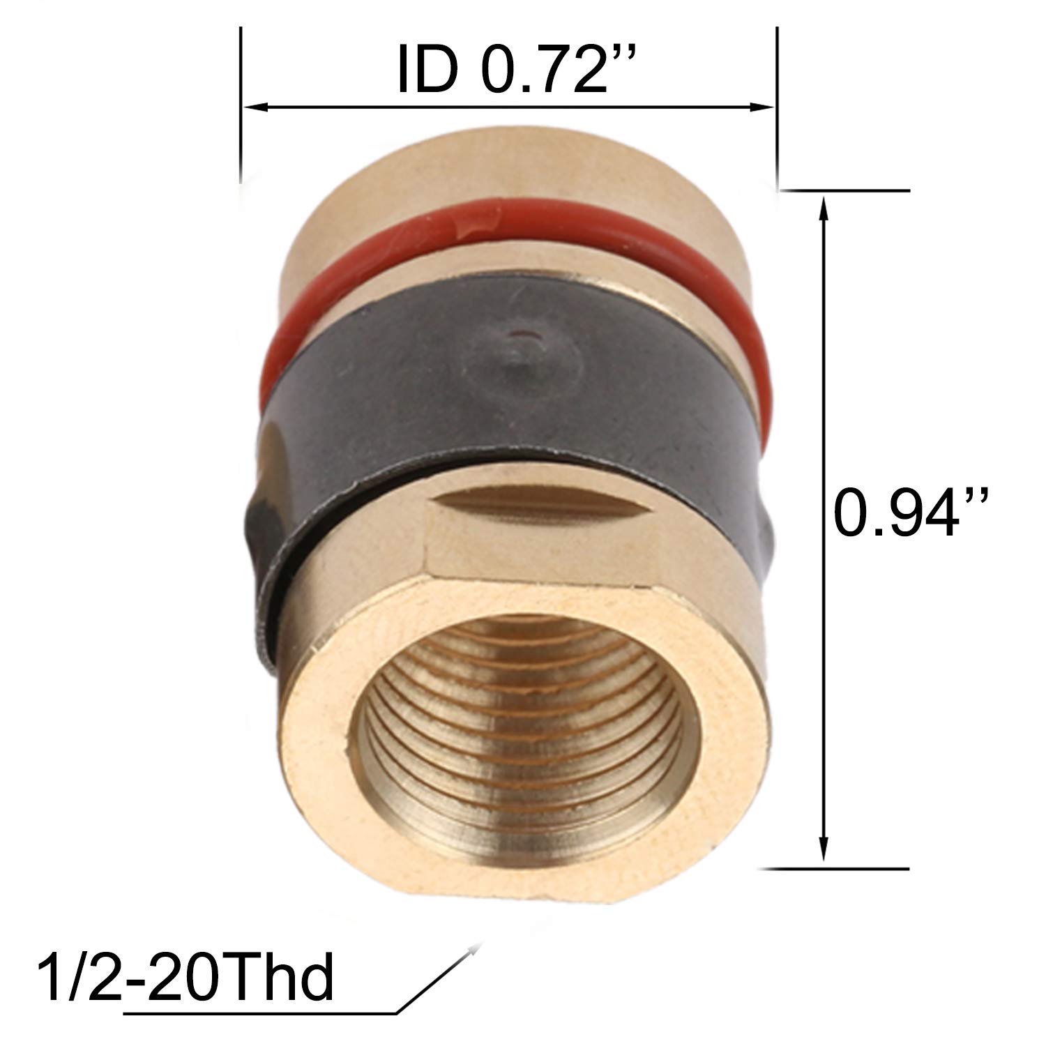 26 Pack MIG Welding Gun Accessory .035" Kit Fit for Miller M25 M40 Hobart H Gun (Include Welding Contact Tips 000-068 0.035", Gas nozzles 200-258, Gas Diffusers 169-728, Nozzle Adapters 169-729)