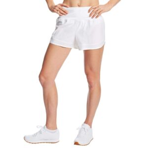 c9 champion womens 3.5" knit premium running shorts, true white, large us