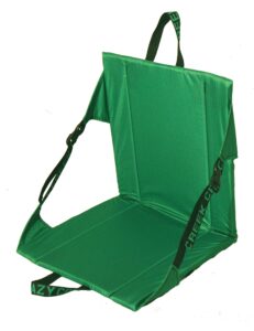 crazy creek original longback chair, portable chair for camping and stadiums, high density foam cushion, comfortable and adjustable back support, lightweight and foldable, green