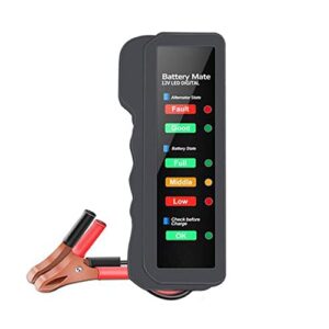 12v car battery tester and alternator tester, automotive load tester indicator, 12 volt auto check for automobile