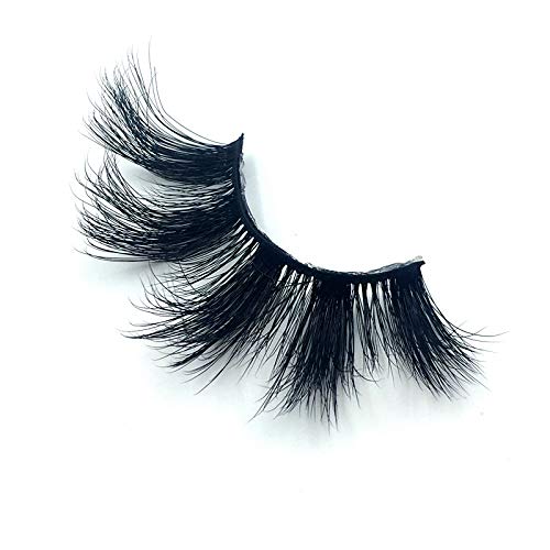 HBZGTLAD NEW 7 Pairs 25mm mink lashes100% mink lashes Soft Dramatic Volume Fake Lashes Reusable Thick False Eyelashes lashes mink(8D-015)