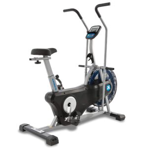 xterra fitness air350 air bike ergonomic design, comfortable padded seat, heavy duty fitness bike