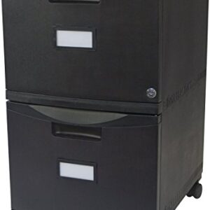 Storex 61312A01C File Cabinet, 1-Pack, Black