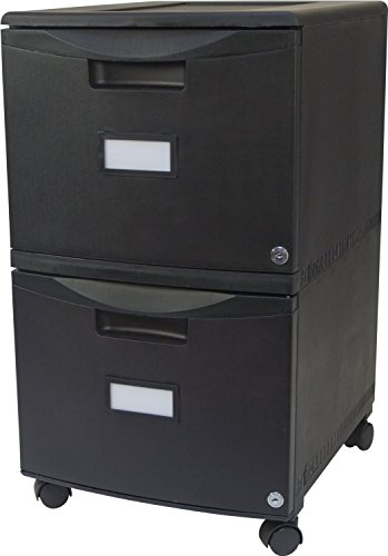 Storex 61312A01C File Cabinet, 1-Pack, Black