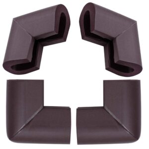 uxcell 4pcs foam furniture desks table cover pads protectors corner cushions bumper guards dark brown