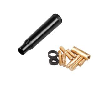 HGC 50 Caliber Bullet Style Short Replacement Antenna in Anodized Black Color for Ford F150 F250 F350 F450 F550 F650 1997-2019