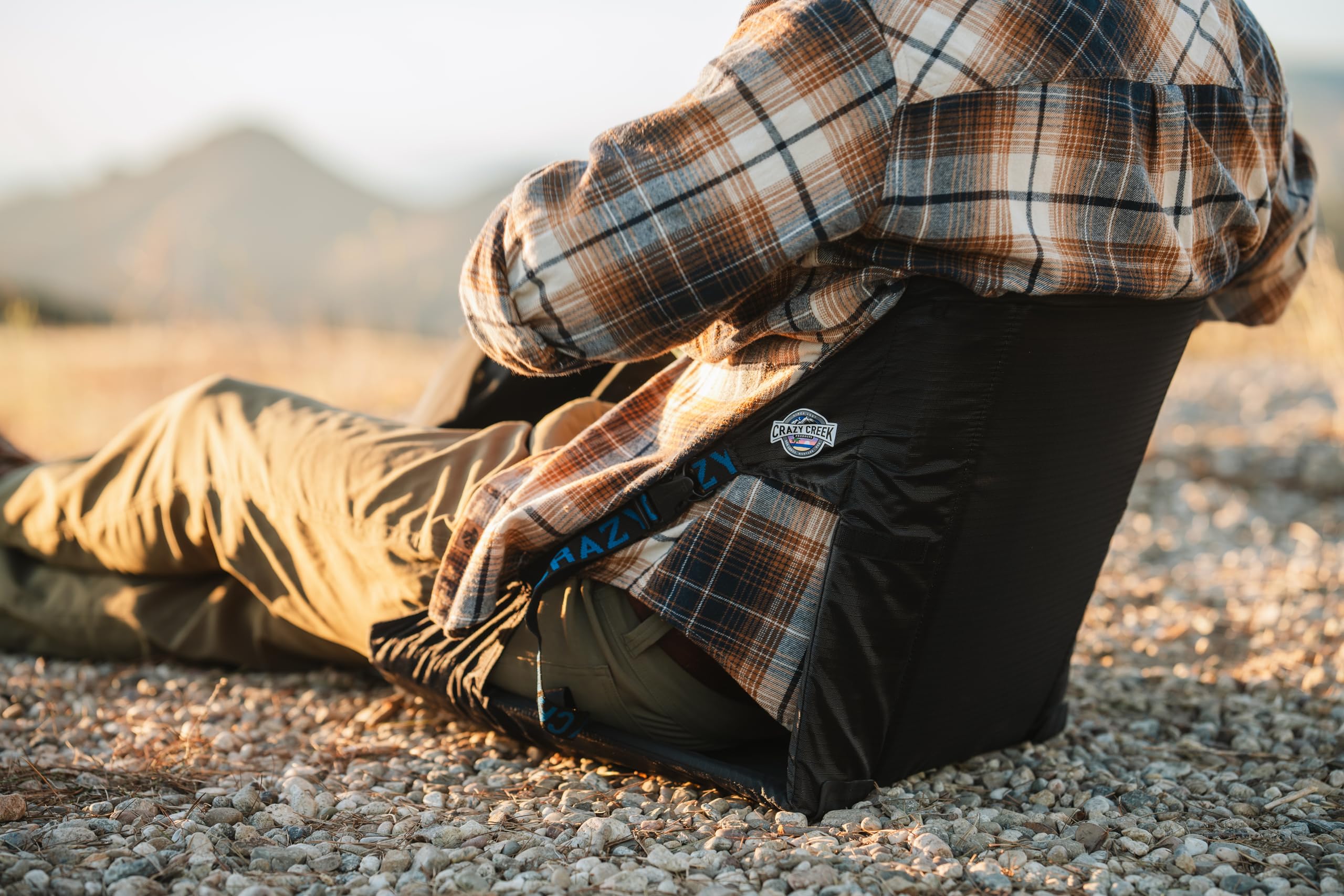 Crazy Creek Original Chair Perfect for Stadium Seats, Camping, Hiking & More, Comfort on All Terrains, Adjustable Straps, Lightweight Design, Water-Resistant