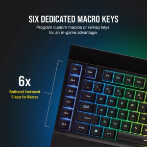 CORSAIR K57 RGB Wireless Gaming Keyboard - <1ms response time with Slipstream Wireless - Connect with USB dongle, Bluetooth or wired - Individually Backlit RGB Keys, Black