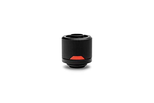 EKWB EK-Quantum Torque STC-10/16 Compression Fitting for Soft Tubing, 10/16mm (3/8" ID, 5/8" OD), Black