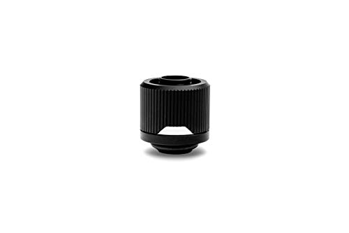 EKWB EK-Quantum Torque STC-10/16 Compression Fitting for Soft Tubing, 10/16mm (3/8" ID, 5/8" OD), Black