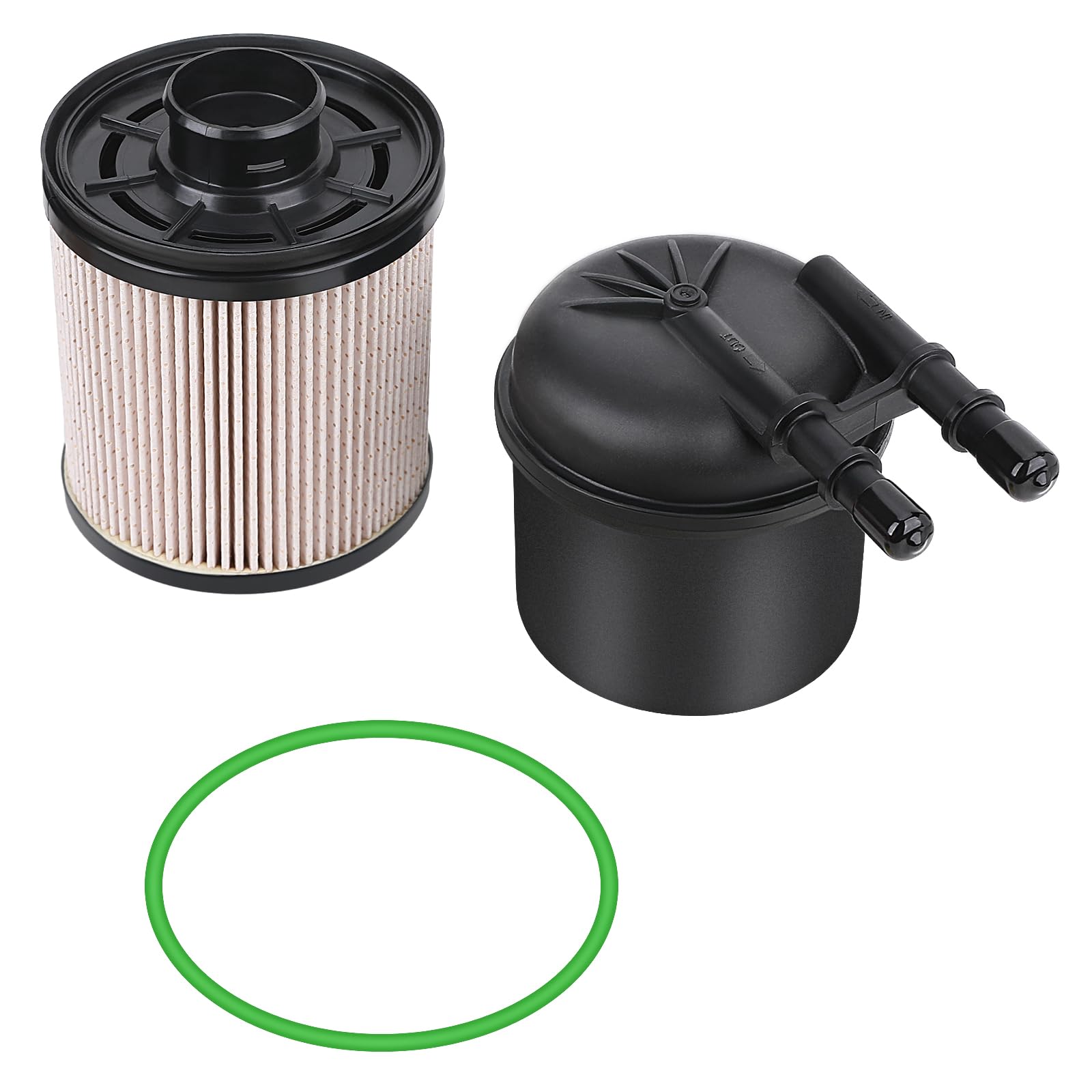 6.7 Powerstroke Fuel Filter - Compatible with 2011-2016 Ford F-250 F-350 F-450 F-550 Super Duty 6.7L V8 Diesel - Replace FD-4615 BC3Z-9N184-B - 5 Micron Fuel Filter Water Separator Kit