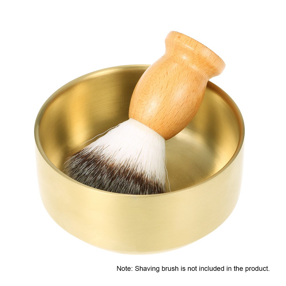 Shaving Soap Bowl Anself Metal Shaving Mug Bowl Barber Cleaning Soup Cup Man's Shaving Tool (Small)