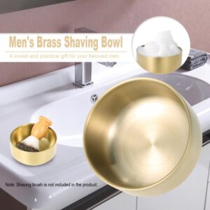 Shaving Soap Bowl Anself Metal Shaving Mug Bowl Barber Cleaning Soup Cup Man's Shaving Tool (Small)