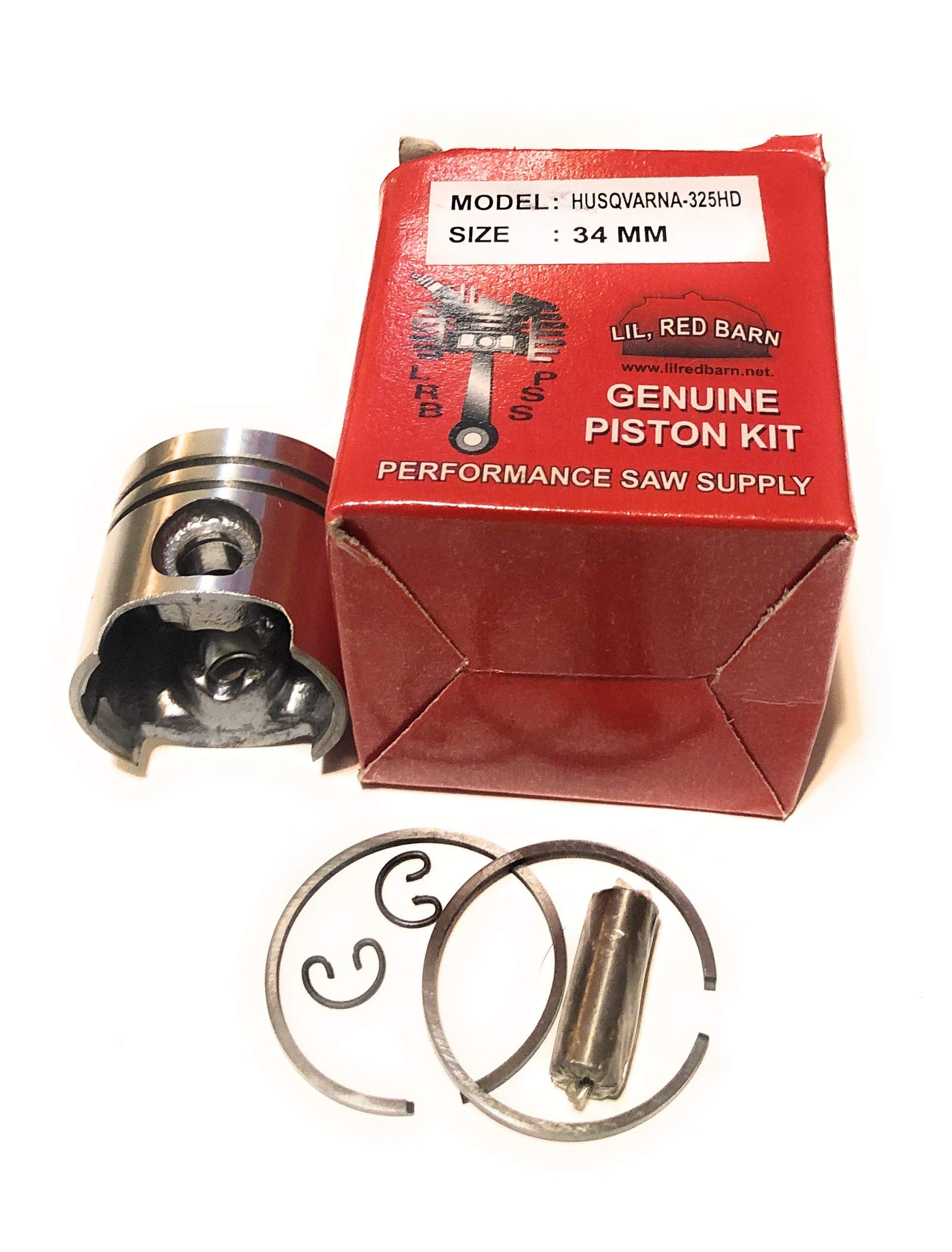 Lil Red Barn Husqvarna 323L, 325, 326, 327, LDX, RX String Trimmer Piston 34mm Replaces Husqvarna Part # 537405902 2 Day Standard Shipping to All 50 States