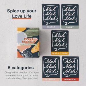 FLUYTCO Love Lingual Couples Card Game for Adults | Fun Couples Games for Date Night, an Intimacy Card Game for Married Couples, & Marriage Game for Couples to Reconnect Plus Fun Questions for Dates