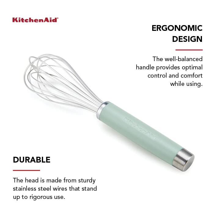 KitchenAid Gourmet Utility Whisk, 10.5-Inch, Matte Pistachio