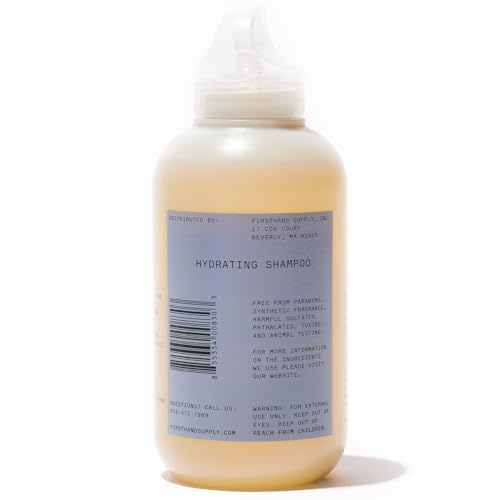 Firsthand Supply Hydrating Hair Shampoo - Clean & Non-toxic Hair Care Ingredients - Softness, Shine, and Moisture - No Parabens or Sulfates - 10.1oz (300ml)
