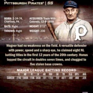 2019 Topps Stadium Club #236 Honus Wagner Pittsburgh Pirates Baseball Card