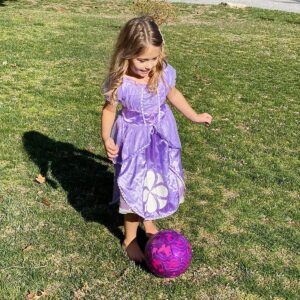 PP PICADOR Kids Soccer Ball, Sparkling Soccer Ball Birthday Toys Ball for Kids, Toddlers, Children, Boys, Girls, School, Kindergarten, Student, Baby (Purple)