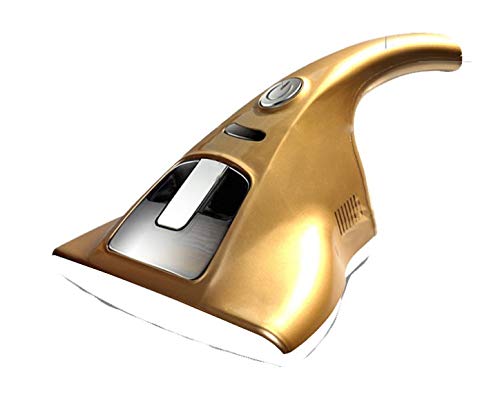 Flyingqin Vacuum Cleaner 1200Pa Suctions Effectively Remove Dust Hidden in Mattresses, Pillows, Curtains, Sofas(Gold)