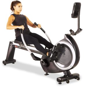 fitness reality 4000mr magnetic rower rowing machine with 15 workout programs