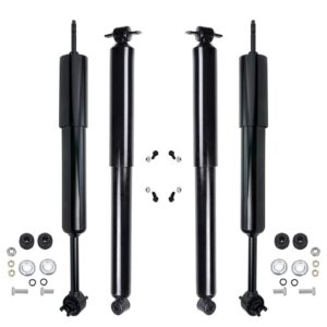 detroit axle - 4wd shock absorbers for 1995-2001 explorer mercury mountaineer, 2001-2005 ford explorer sport trac, 4 complete shock absorber assembly front and rear replacement