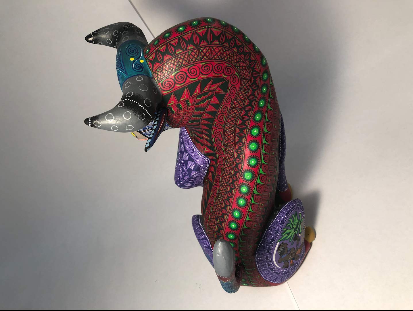 EL Toro Rojo handcrafted Oaxacan Alebrije, wood carving