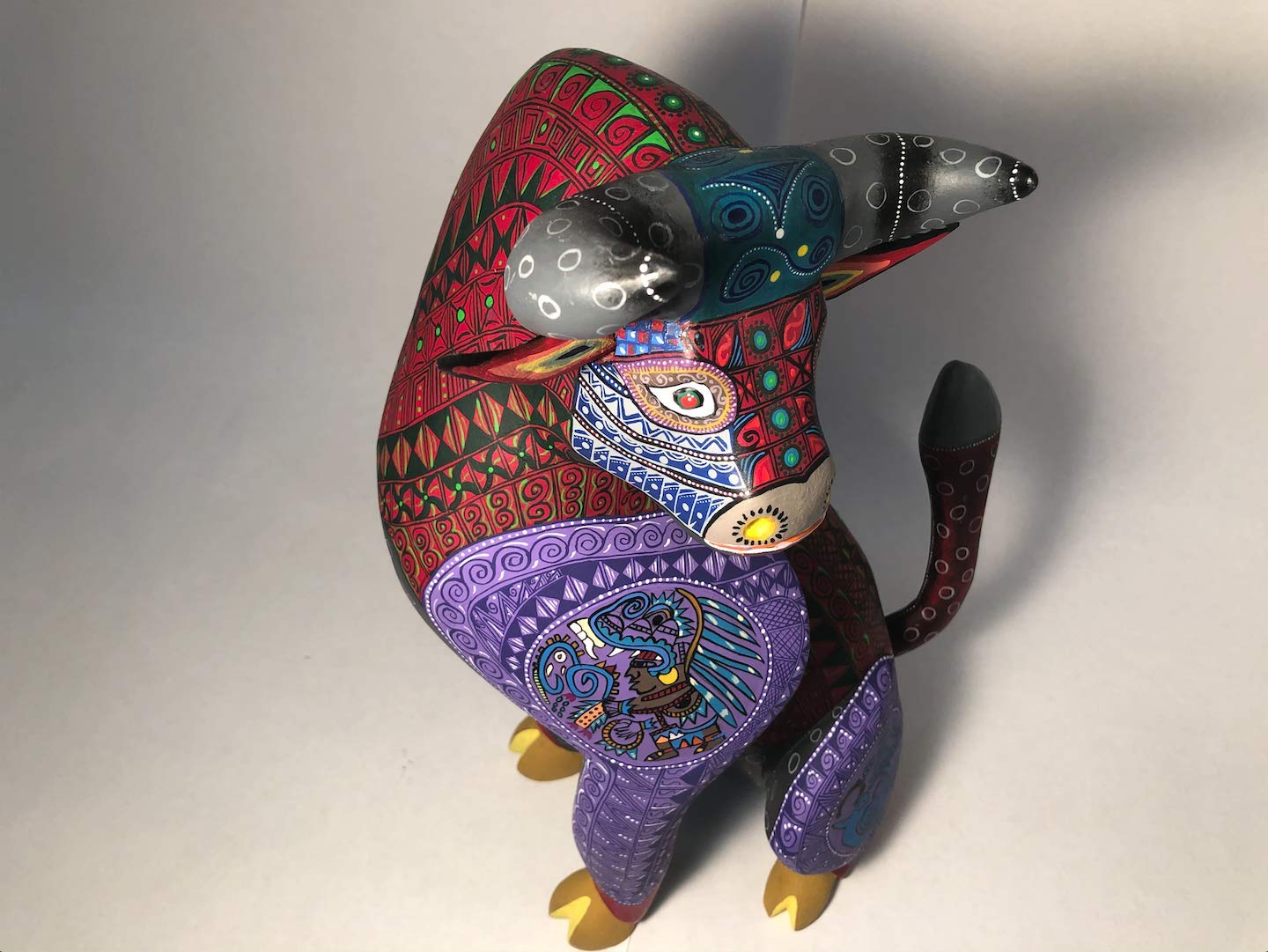 EL Toro Rojo handcrafted Oaxacan Alebrije, wood carving