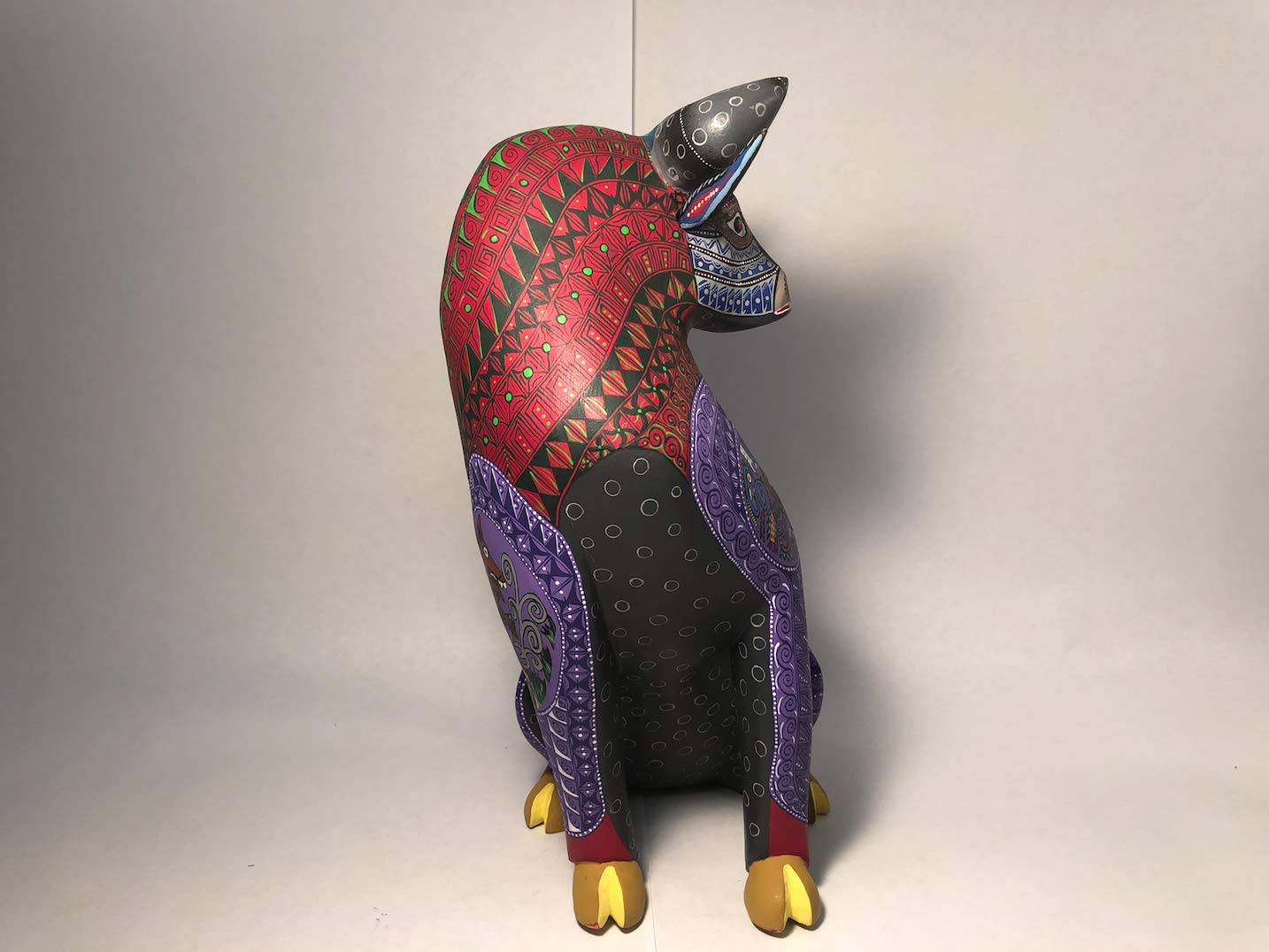 EL Toro Rojo handcrafted Oaxacan Alebrije, wood carving