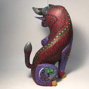 EL Toro Rojo handcrafted Oaxacan Alebrije, wood carving