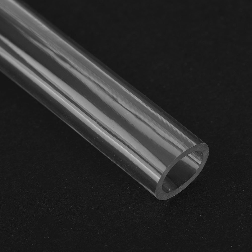 OD 13mm (1/2") x ID 10mm (2/5") Water Cooling Tube,Pipe,Transparent Water Cooling Soft PVC Tube Tubing Hose for PC Computer CPU Water Cooling System,1M,Clear