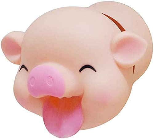 Odowalker Cartoon Pig Head Faucet Extender Washbasin Bath Spout Cover Cute Animal Faucet Cover Bath Fun