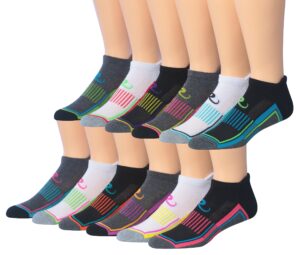 ronnox men's 12-pairs low cut running & athletic performance socks large/x-large mrlt01-ab-xl