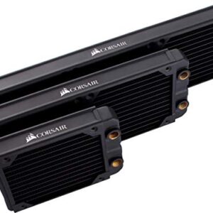 CORSAIR Hydro X Series XR5 360mm Water Cooling Radiator - Triple 120mm Fan Mounts - Premium Copper Construction - Easy Installation - Black