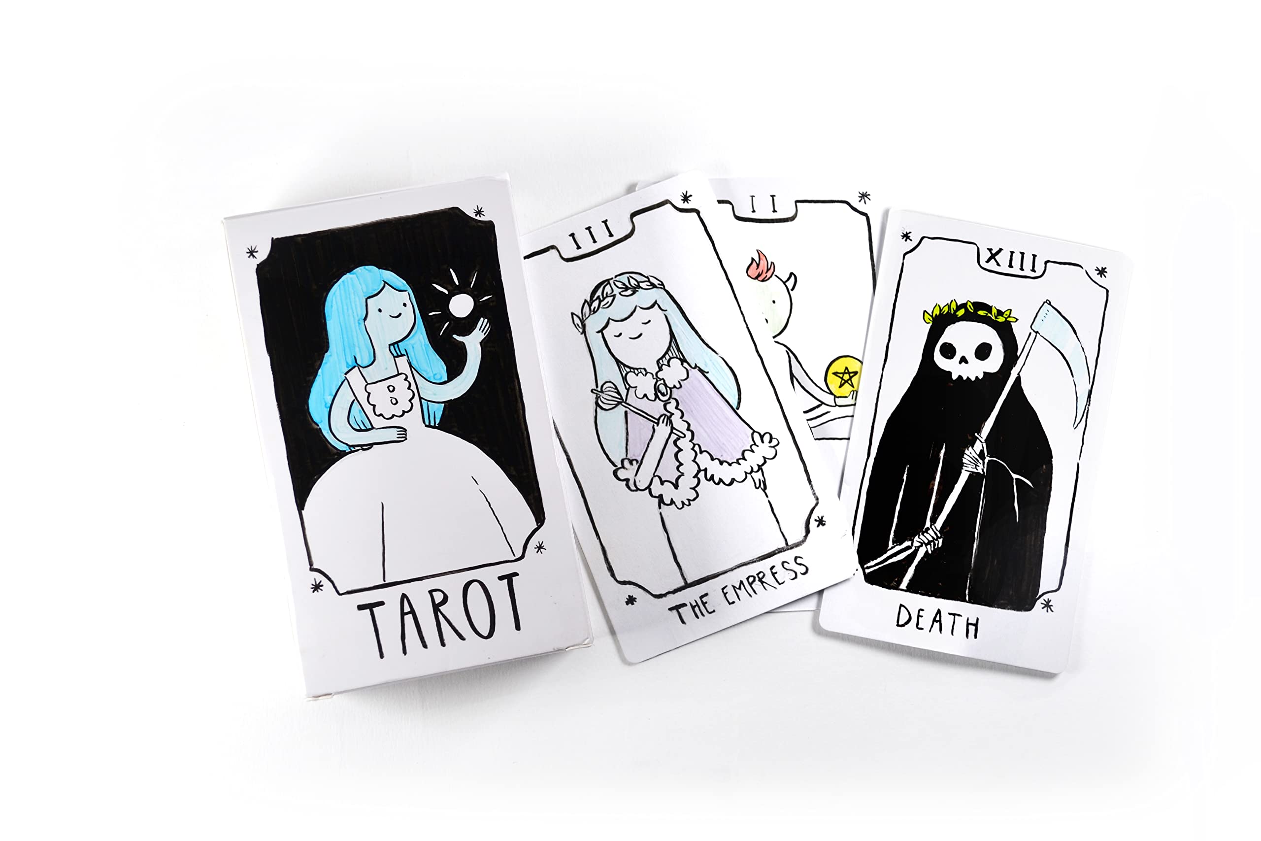 Apostrophe Games Tarot Size Blank Playing Cards (Matte Finish) 4.72" x 2.76", 80 Blank Cards and Blank Box, Flash Cards, Board Game Cards, Study Guide & Note Cards